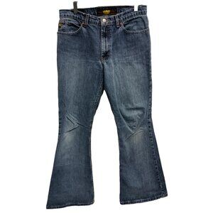Vintage Todd Oldham Bootcut Jeans Womens Size 11 Blue Denim‎ BOHO High Rise